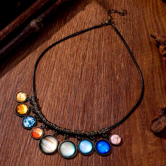 Jewelry - Multicolor Solar system Planetary Necklace